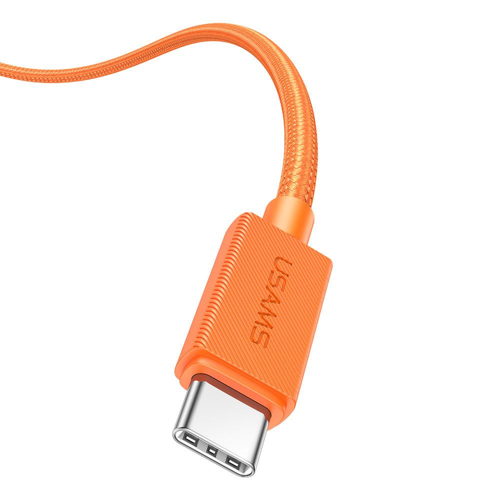 USAMS SJ773 U92 60W Type-C to Type-C Fast Charging Braided Cable (1.2m)