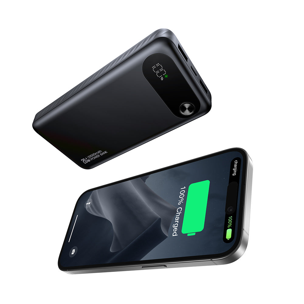 USAMS PB80 10000mAh Power Bank l 20W PD Fast Charging with LED Digital Display