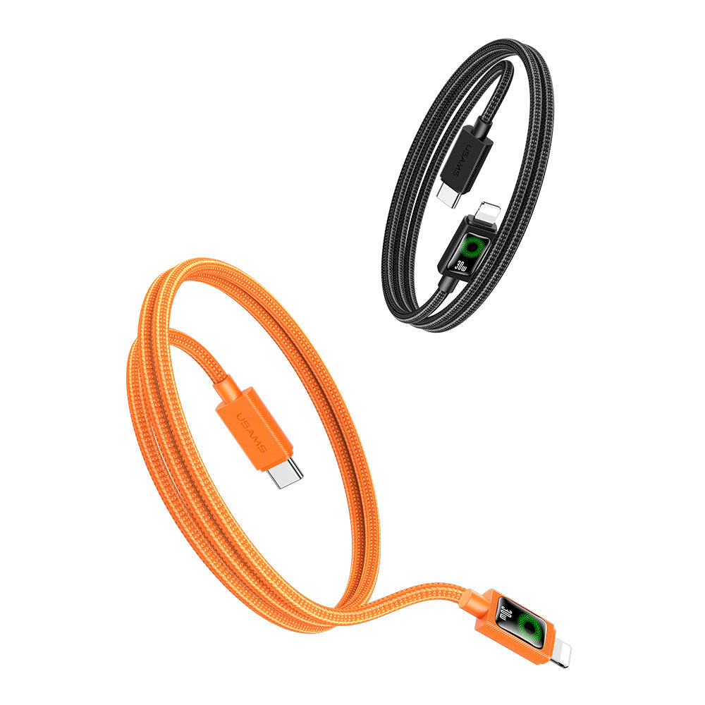 USAMS SJ774 U92 30W Type-C to Lightning Fast Charging Braided Cable (1.2m)