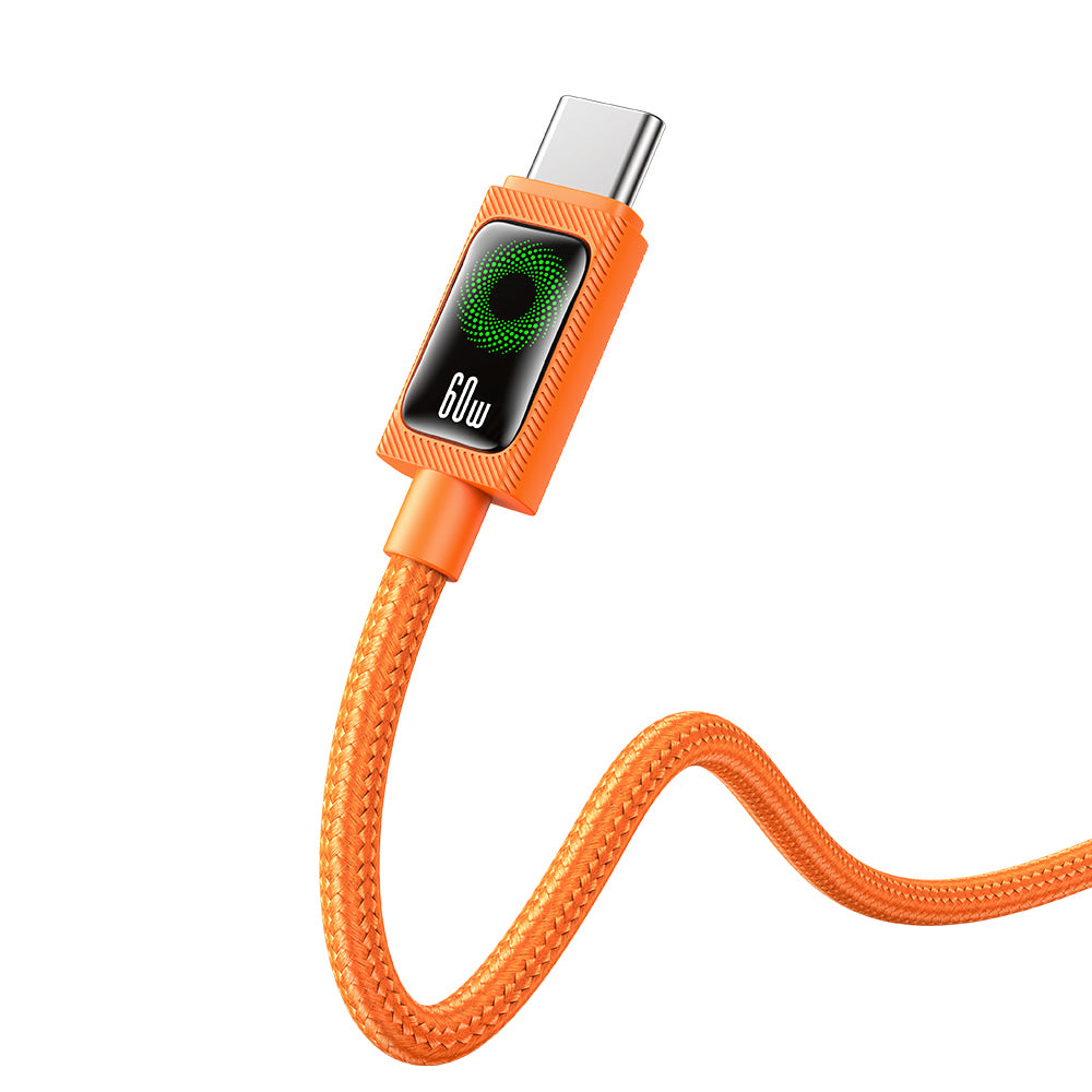 USAMS SJ773 U92 60W Type-C to Type-C Fast Charging Braided Cable (1.2m)