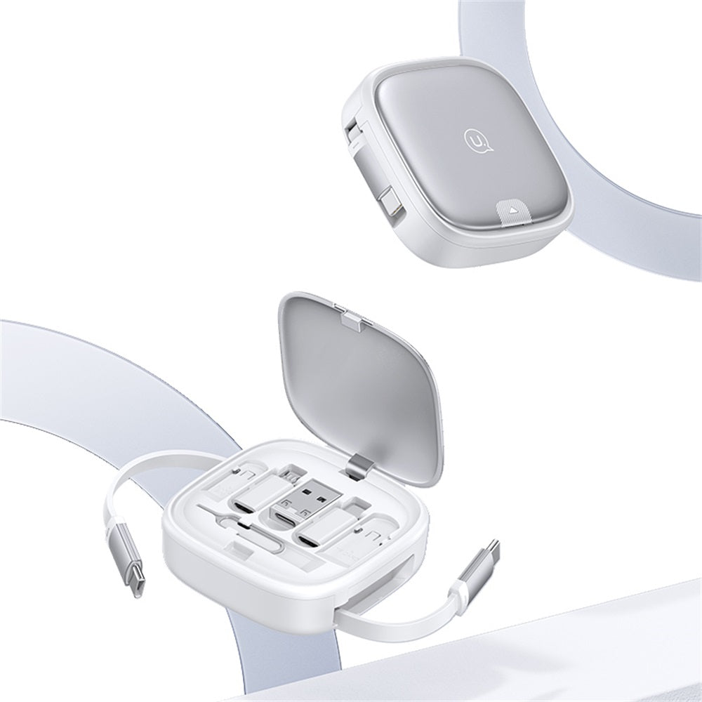 USAMS U87 60W Fast Charging Cable with Multifunctional Storage Box Set