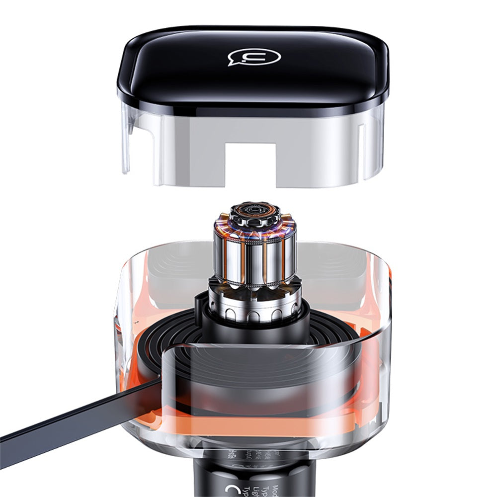 USAMS C41 30W Fast Car Charger with Retractable Cable