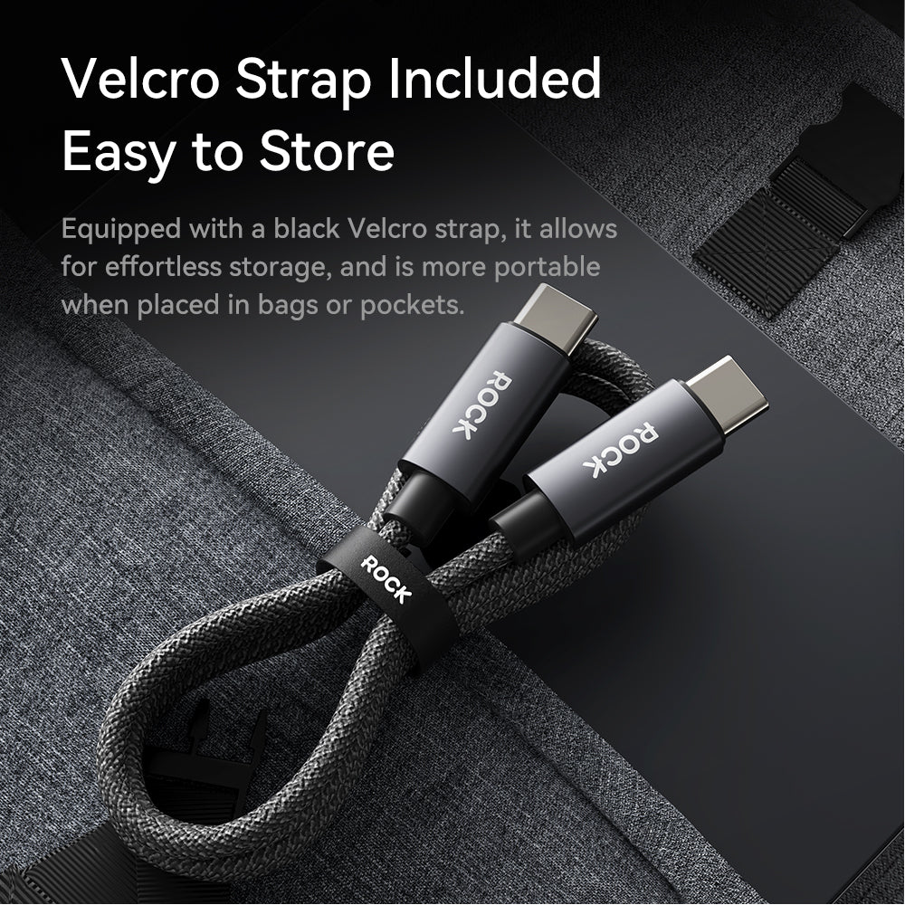 ROCK Z28 USB-C to Lightning Fast Charging and Data Cable (1m) - 27W PD Metal Braided