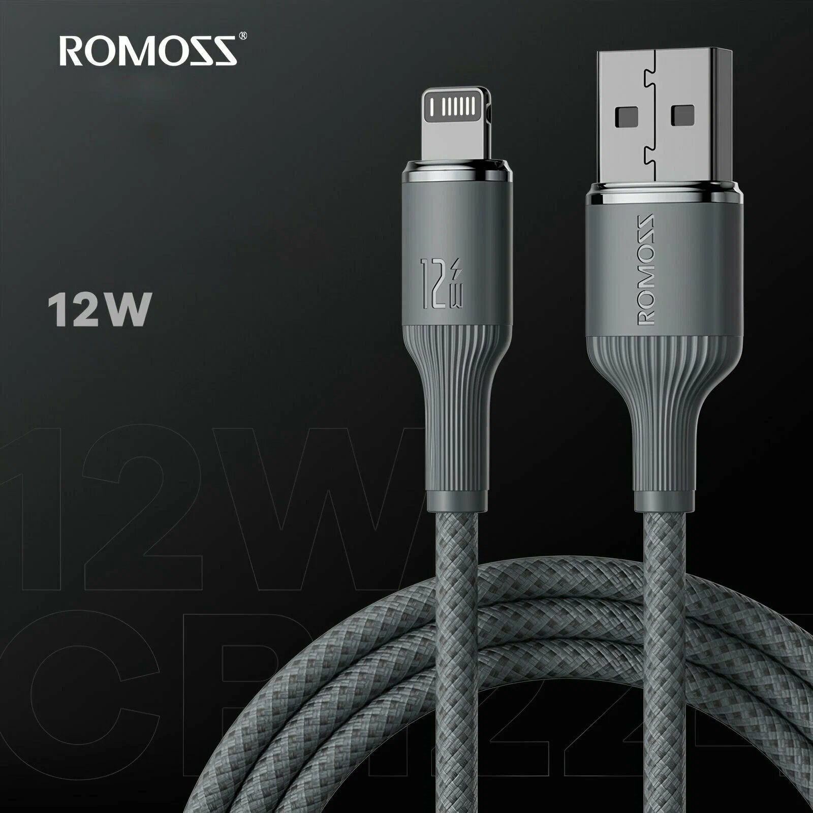 Romoss CB1224 12W USB to Lightning Fast Charging Data Cable (1.2m)